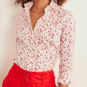 Boden classic shirt Strawberry Print size US10P